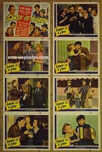 Y552 SANDY IS A LADY 8 lobby cards '40 Baby Sandy