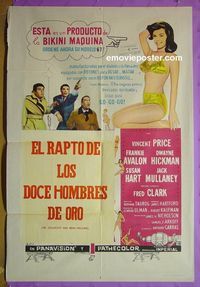 C506 DR GOLDFOOT & THE BIKINI MACHINE Argentinean movie poster '65