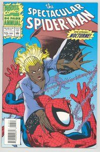 E559 SPECTACULAR SPIDER-MAN ANNUAL comic book #13 Jerry Bingham