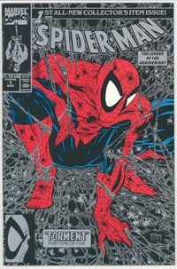 E673 SPIDER-MAN comic book #1 black cover, Todd McFarlane