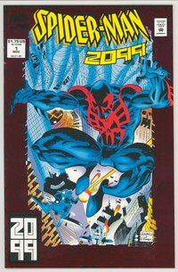 E754 SPIDER-MAN 2099 comic book #1 foil cover, Leonardi