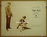 L126 KID lobby card '21 Charlie Chaplin hassled by cop!