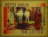 L175 LETTER lobby card '40 Bette Davis stands accused!