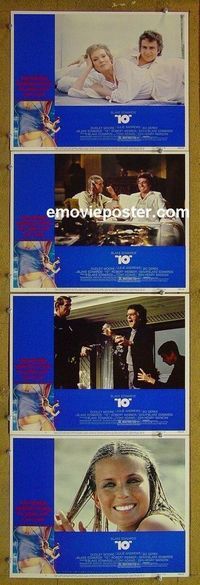 n059 '10' 4 lobby cards '79 Bo Derek, Dudley Moore, Julie Andrews