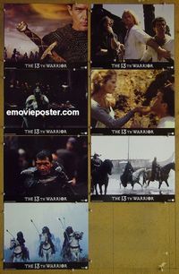 m727 13th WARRIOR 7 lobby cards '99 Antonio Banderas