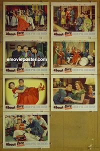 m728 ABOUT FACE 7 lobby cards '52 Gordon MacRae, Bracken