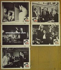 n014 ADVISE & CONSENT 5 lobby cards '62 Henry Fonda, Don Murray