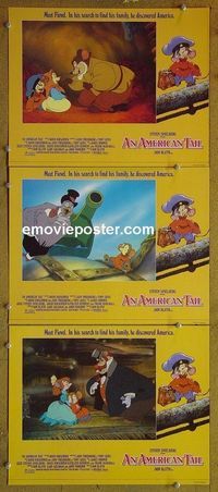 n136 AMERICAN TAIL 3 English lobby cards '86 Spielberg, Don Bluth