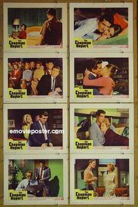 m160 CHAPMAN REPORT complete set of 8 lobby cards '62 Jane Fonda, Shelley Winters