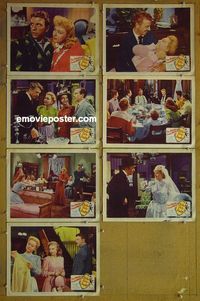 m758 CHICKEN EVERY SUNDAY 7 lobby cards '49 Dan Dailey, Holm