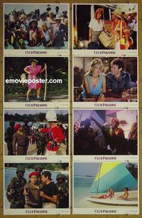 m168 CLUB PARADISE complete set of 8 lobby cards '86 Robin Williams, O'Toole