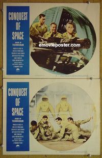 n251 CONQUEST OF SPACE 2 lobby cards '55 George Pal