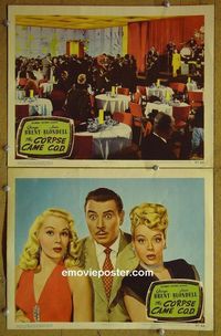 n252 CORPSE CAME COD 2 lobby cards '47 George Brent