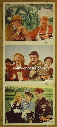 n148 COUNTY FAIR 3 lobby cards '50 Rory Calhoun, Jane Nighm