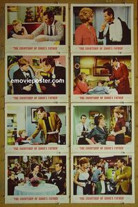 m180 COURTSHIP OF EDDIE'S FATHER complete set of 8 lobby cards '63 Glenn Ford