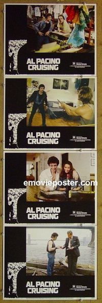 n082 CRUISING 4 lobby cards '80 gay Al Pacino, Paul Sorvino