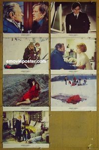 m766 DAMIEN OMEN 2 7 11x14 deluxe color stills '78 William Holden, Lee Grant