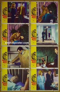 m188 DANGER ROUTE complete set of 8 lobby cards '68 Carol Lynley