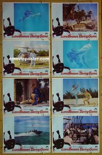 m189 DARING GAME complete set of 8 lobby cards '68 Lloyd Bridges