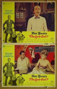 n316 LOVE GOD 2 lobby cards '69 sexy Don Knotts!