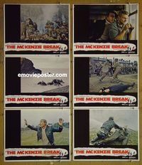 m972 MCKENZIE BREAK 6 lobby cards '71 Brian Keith