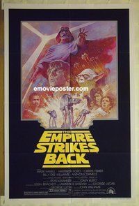 r572 EMPIRE STRIKES BACK 1sh movie poster R81 George Lucas