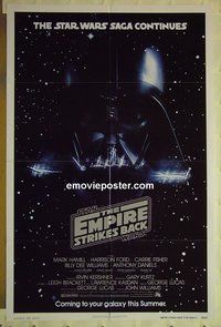 r573 EMPIRE STRIKES BACK advance 1sh movie poster '80 George Lucas