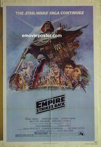 r574 EMPIRE STRIKES BACK style B 1sh movie poster '80 George Lucas