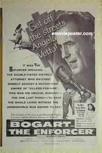 r575 ENFORCER military one-sheet movie poster R60s Bogart, Mostel, Sloan