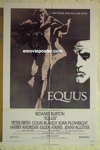 r580 EQUUS one-sheet movie poster '77 Burton, Firth, Blakely