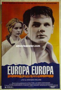 r587 EUROPA EUROPA one-sheet movie poster '90 Agnieszka Holland