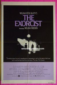 r595 EXORCIST one-sheet movie poster '74 Friedkin, Von Sydow