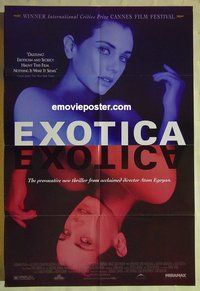 r597 EXOTICA one-sheet movie poster '95 Atom Egoyan, nightclub sex!