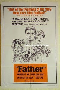 r607 FATHER one-sheet movie poster '68 Istvan Szabo, Hungarian!