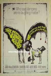 r611 FEARLESS VAMPIRE KILLERS one-sheet movie poster '67 Roman Polanski