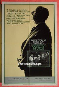 r949 MAN WHO KNEW TOO MUCH one-sheet movie poster R83 Stewart