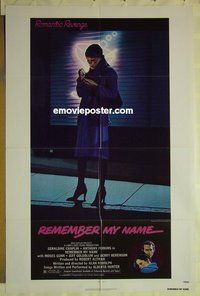 s134 REMEMBER MY NAME one-sheet movie poster '79 Alan Rudolph, Perkins