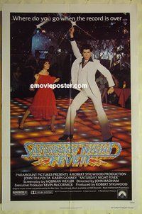 s173 SATURDAY NIGHT FEVER one-sheet movie poster '77 John Travolta