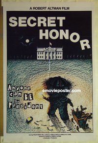 s193 SECRET HONOR one-sheet movie poster '84 Richard Nixon