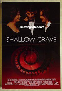 s205 SHALLOW GRAVE DS one-sheet movie poster '95 Ewan McGregor