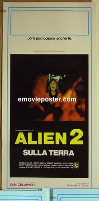 v592 ALIEN 2 Italian locandina movie poster '80 Italy sci-fi sequel?!