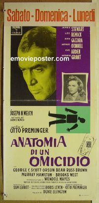 v597 ANATOMY OF A MURDER Italian locandina movie poster '59 Stewart