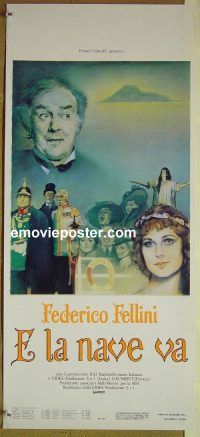 v598 AND THE SHIP SAILS ON Italian locandina movie poster '83 Fellini