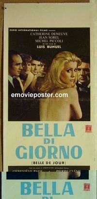 v601 BELLE DE JOUR Italian locandina movie poster '68 Catherine Deneuve