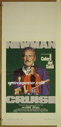 v610 COLOR OF MONEY Italian locandina movie poster '86 Newman, Cruise