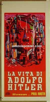 v614 CRIMES OF ADOLF HITLER Italian locandina movie poster '61 Rotha