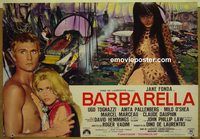 v693 BARBARELLA Italian photobusta movie poster '68 Jane Fonda, Vadim