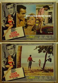 v710 DR NO 2 Italian photobusta movie posters '62 Connery IS Bond!