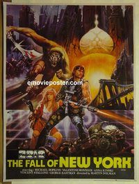 v790 AFTER THE FALL OF NEW YORK Pakistani movie poster '84 Martino