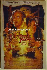 v828 CUTTHROAT ISLAND Pakistani movie poster '95 Geena Davis